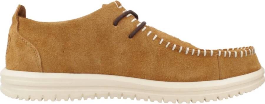 HEYDUDE Wally NXT Moc Heren Mocassins Suede Spice Brown Wood Ash - Foto 2