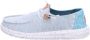 HeyDude Women's Wendy Heathered Slub Tropical Sneakers turkoois - Thumbnail 2