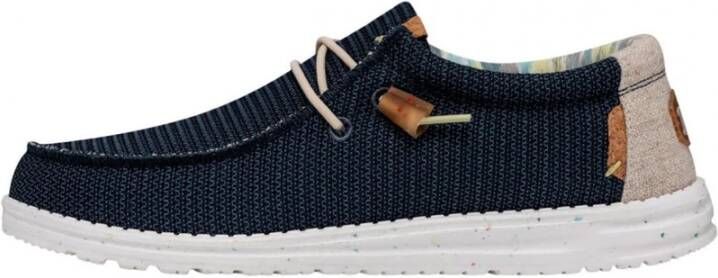 Hey Dude Comfortabele Gebreide Sneakers Blue Heren
