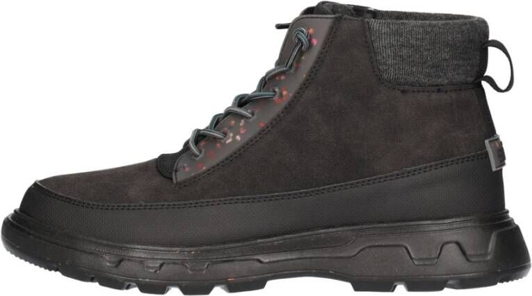 Hey Dude Elastische Veterschoen van Nep Leer Black Heren