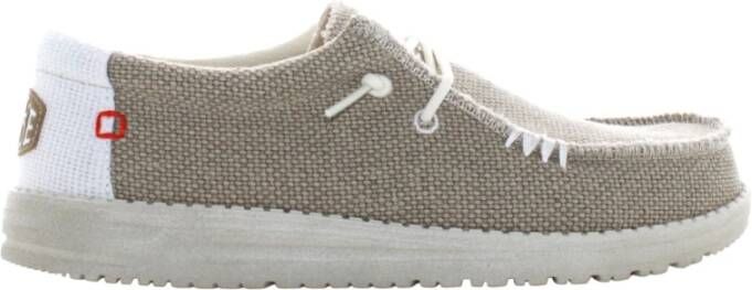 Hey Dude Gevlochten Lage Stoffen Schoenen Beige Heren