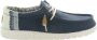 HEYDUDE Wally Break Stitch Heren Instappers Navy Blauw HD40015 - Thumbnail 2