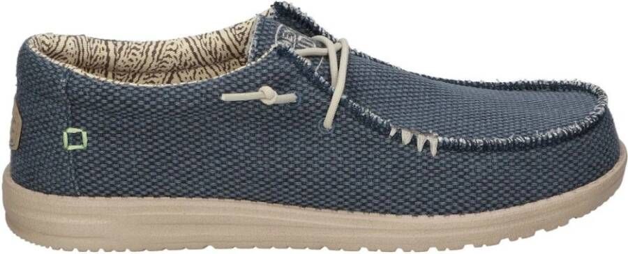Hey Dude HEYDUDE Wally Braided Heren Instappers Blue Night Blauw HD40003-4NM - Foto 8