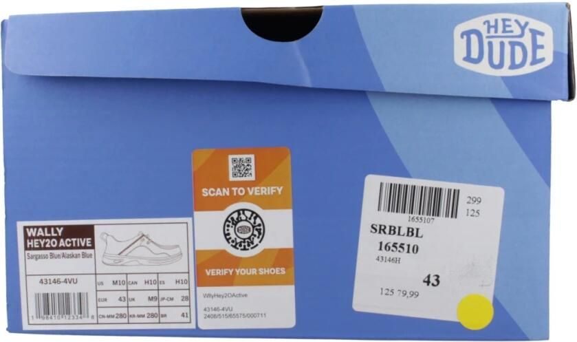 Hey Dude WALLY HAY2O ACTIVE Blauw - Foto 2