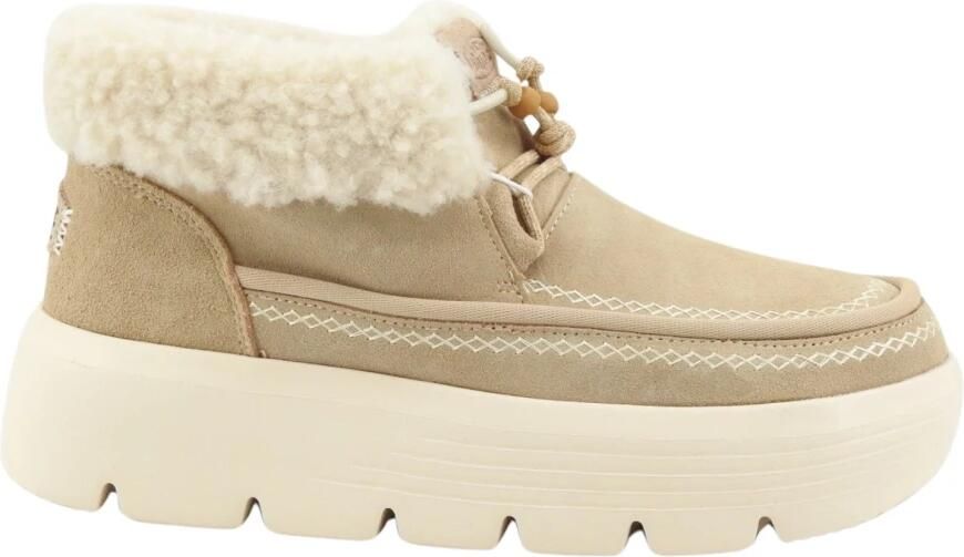 HEYDUDE Austin Edge Lounge Dames Boots Suède Beige