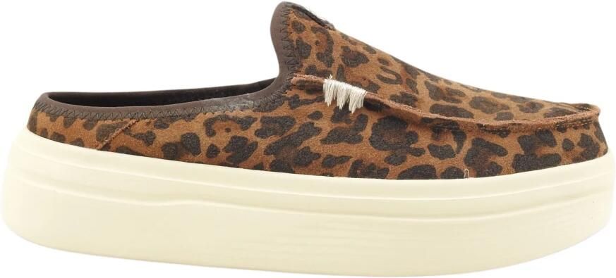 Hey Dude Austin Lift Classic Mocassins Bruin Luipaard Zachte EVA Flex & Fold - Foto 4