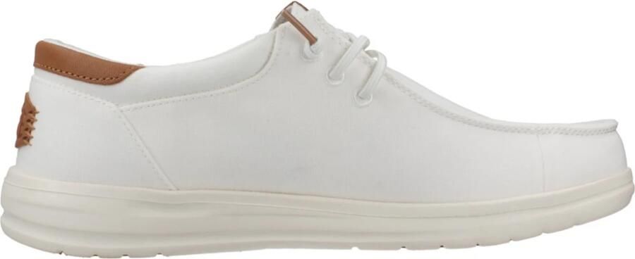 Hey Dude PAUL Canvas Mocassins Skórzane Detale Easy-on Systeem