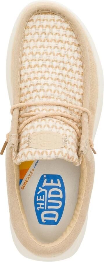 Hey Dude Wally Comf Woven Mocassins Elastaan Detaillering Zacht Voetbed Lichtgewicht Zool - Foto 3