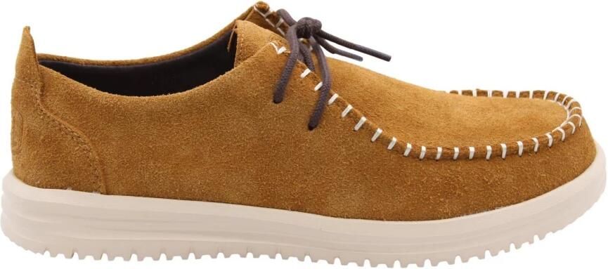 HEYDUDE Wally NXT Moc Heren Mocassins Suede Spice Brown Wood Ash - Foto 4