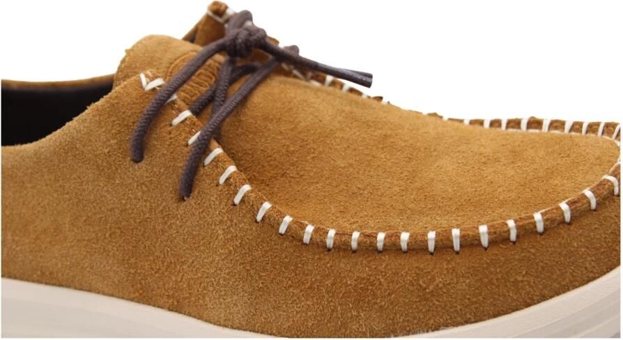 HEYDUDE Wally NXT Moc Heren Mocassins Suede Spice Brown Wood Ash