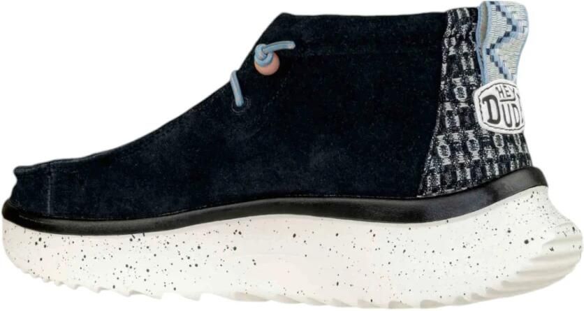 Hey Dude Zwarte Suède Laarzen Lichtgewicht Makkelijk Aan