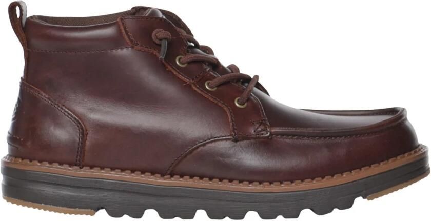 HEYDUDE Flint Leather Heren Boots Leer Bruin - Foto 2