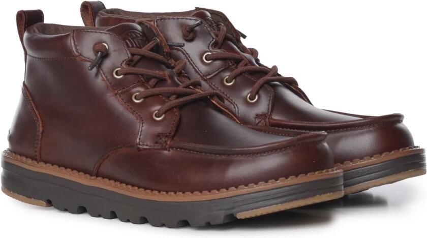 HEYDUDE Flint Leather Heren Boots Leer Bruin - Foto 4