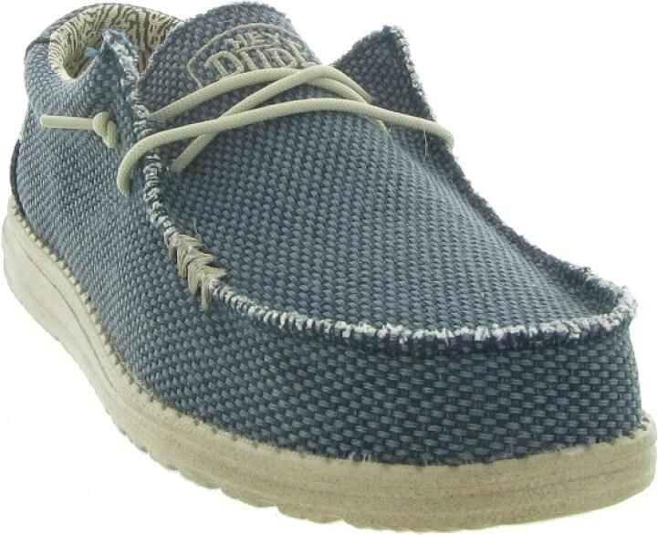 Hey Dude HEYDUDE Wally Braided Heren Instappers Blue Night Blauw HD40003-4NM