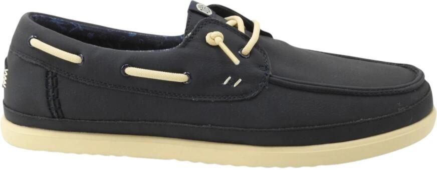 HEYDUDE Harbor Lo Classic Heren Loafers Navy Blazer Boulder Tan - Foto 3