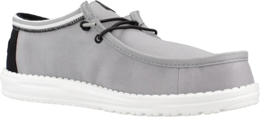 HEYDUDE Wally Letterman Heren Instappers Light Grey White - Foto 5