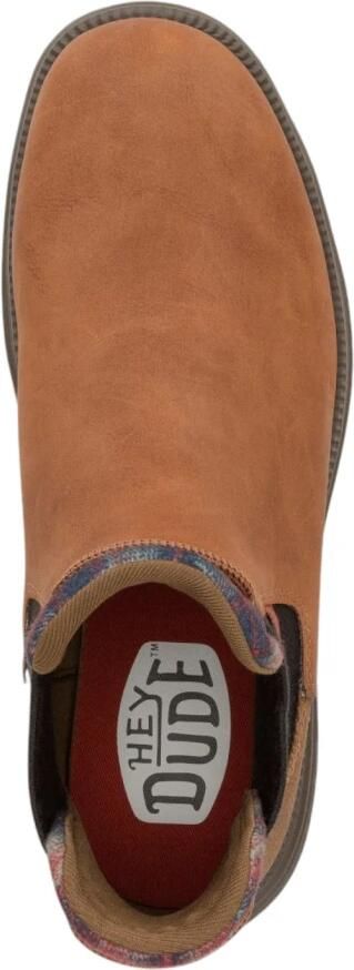 Hey Dude Leren enkellaarzen met elastische sluiting