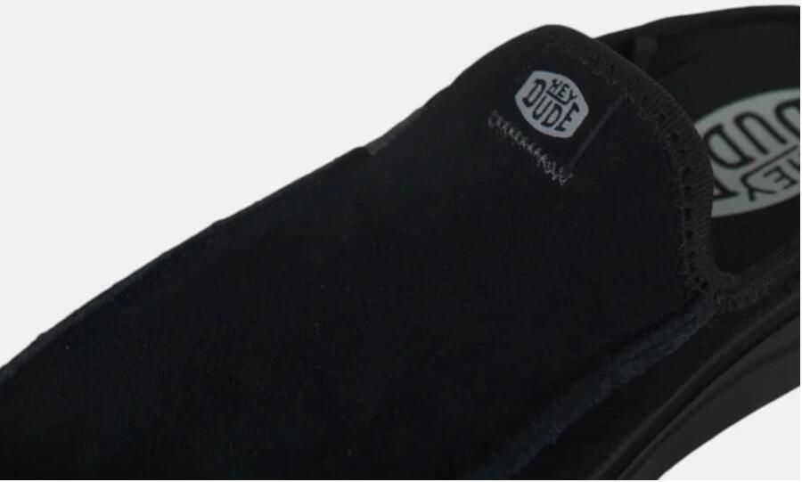 Hey Dude Leren platte schoenen met voorlogo - Foto 3