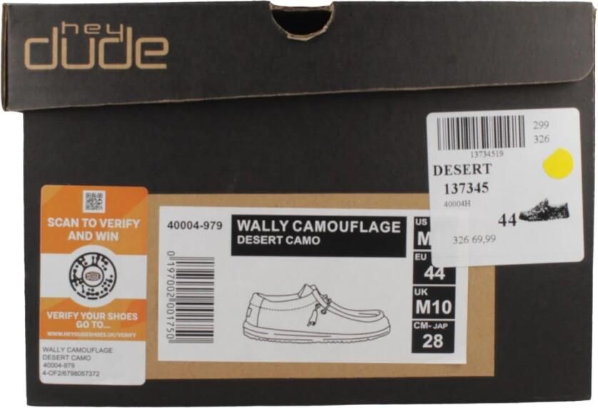Hey Dude HEYDUDE Wally Camouflage Heren Instappers Desert Camo - Foto 7
