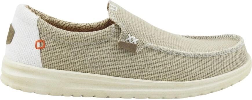 Hey Dude HEYDUDE Mikka Braided Heren Instappers Off White Beige Wit HD40124-1LB