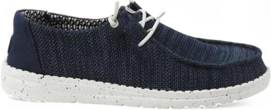 HEYDUDE Wendy Stretch Sox Sneakers Dames Blauw Canvas