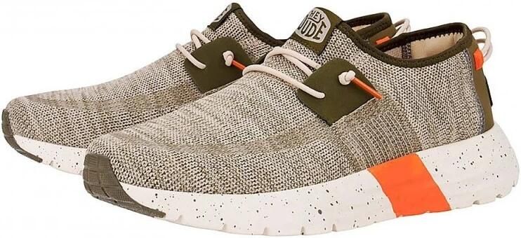 HEYDUDE Sirocco Sport Mode Heren Sneakers Green Dusty Olive Orange - Foto 3
