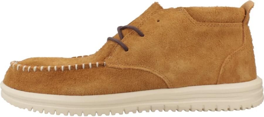 Hey Dude HEYDUDE Wally NXT Mid Heren Mocassins Instappers Bruin Suède Lichtgewicht - Foto 5