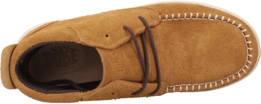 Hey Dude HEYDUDE Wally NXT Mid Heren Mocassins Instappers Bruin Suède Lichtgewicht - Foto 6