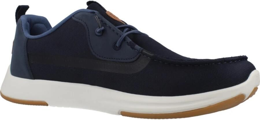 HEYDUDE Wally Drift Mesh Heren Instappers Navy Blazer White