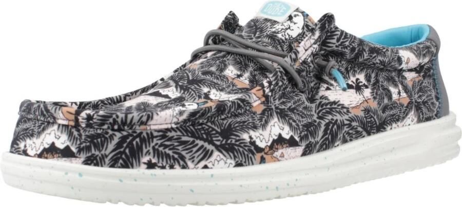 Hey Dude Wally H2O Tropical 40702-0FF Mannen Zwart Sneakers - Foto 5