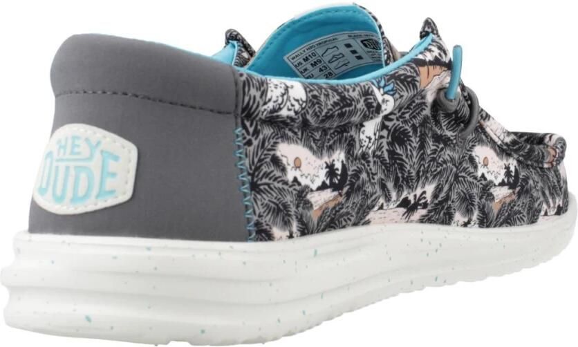 Hey Dude Wally H2O Tropical 40702-0FF Mannen Zwart Sneakers - Foto 4