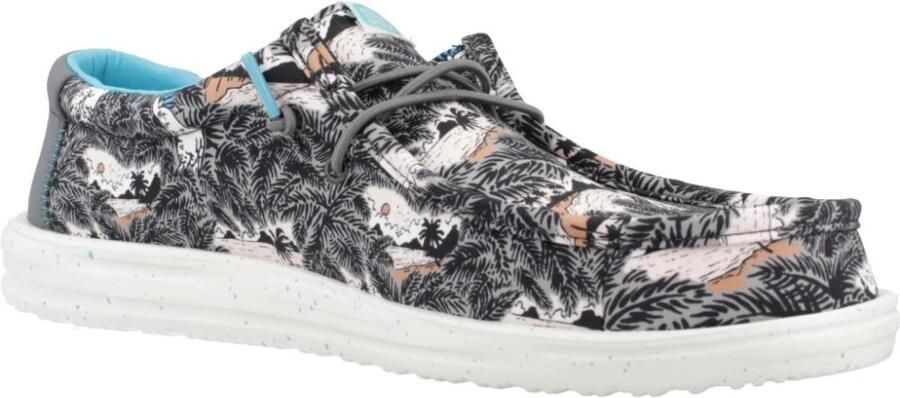 Hey Dude Wally H2O Tropical 40702-0FF Mannen Zwart Sneakers - Foto 6