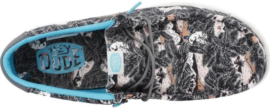 Hey Dude Wally H2O Tropical 40702-0FF Mannen Zwart Sneakers - Foto 7