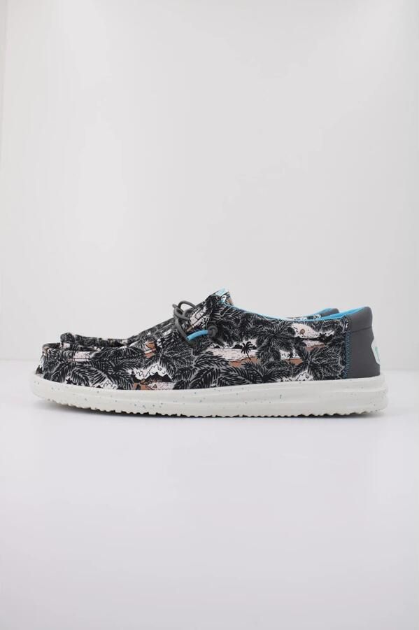 Hey Dude Wally H2O Tropical 40702-0FF Mannen Zwart Sneakers - Foto 3