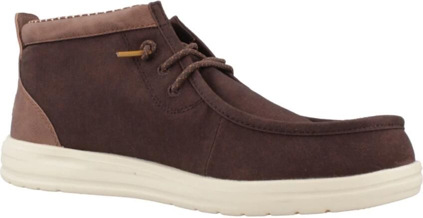 Hey Dude Classic Wally Mid Mocassins Comfortabel Lichtgewicht Makkelijk aan te trekken - Foto 4