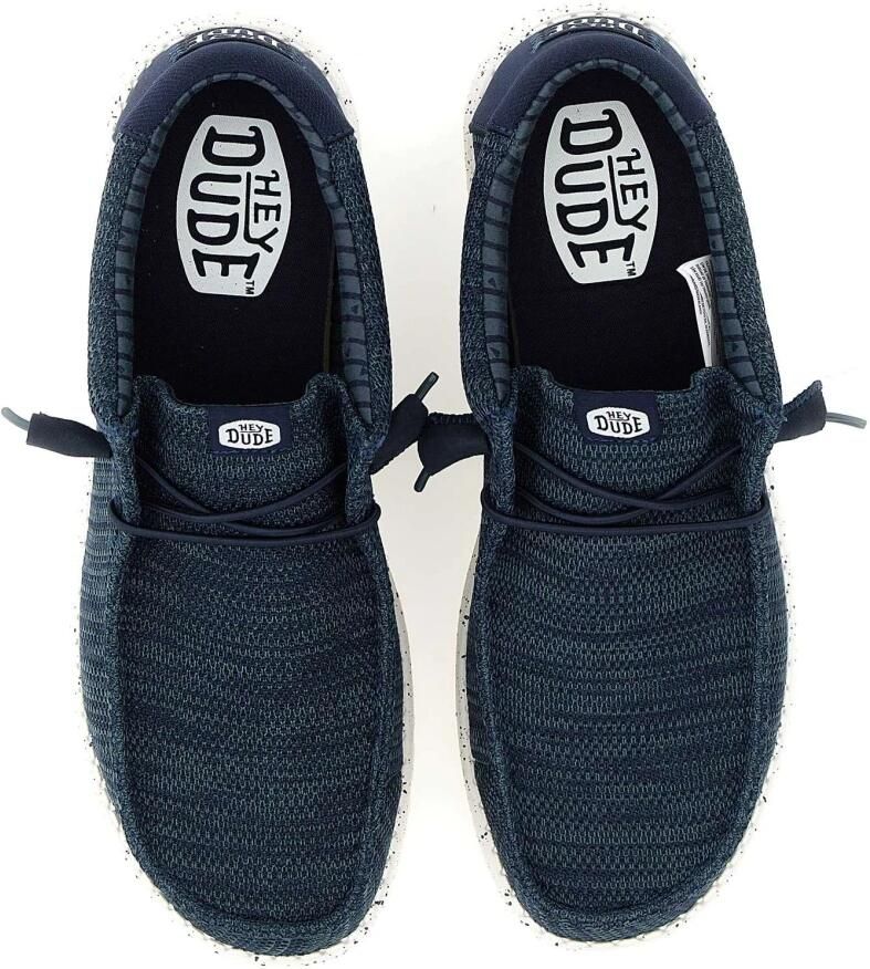 Hey Dude HEYDUDE Wally Stretch Sox heren mocassin Donkerblauw - Foto 4