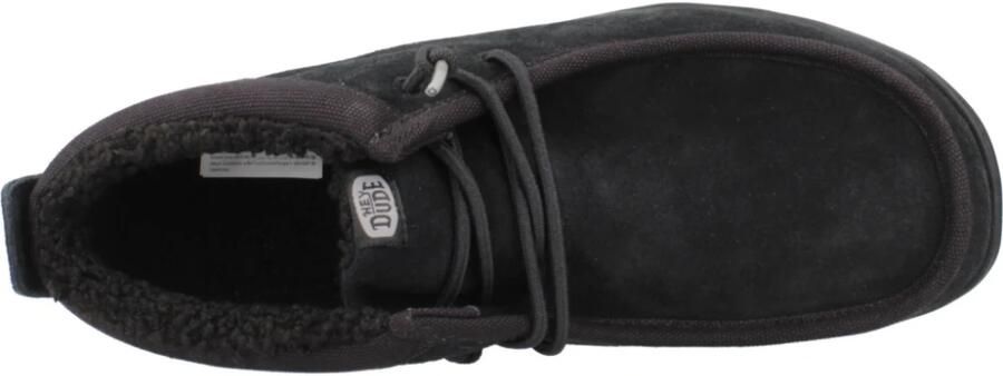 HEYDUDE Wally Mid Gripr Warmth Heren Schoenen Zwart Suède Foot Locker - Foto 13