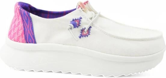 HeyDude Women's Wendy Peak Chambray Woven Sneakers wit