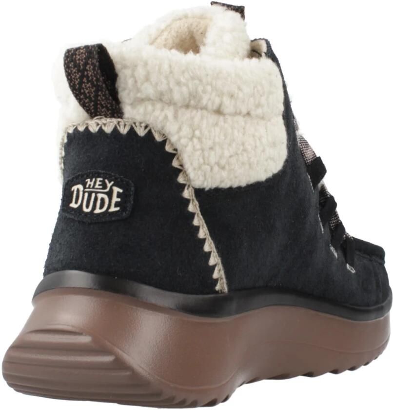 HEYDUDE Wendy Peak Apres Suede CozStit Dames Boots Black Tan - Foto 2