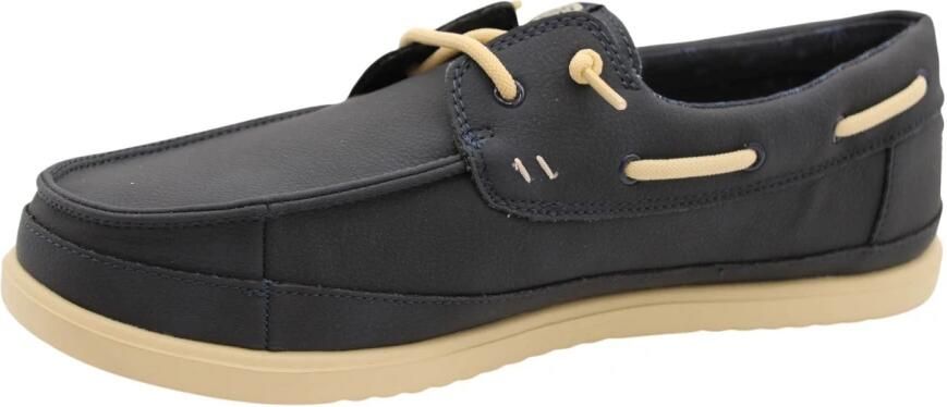 HEYDUDE Harbor Lo Classic Heren Loafers Navy Blazer Boulder Tan - Foto 6