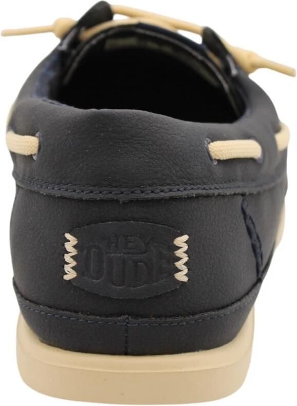 HEYDUDE Harbor Lo Classic Heren Loafers Navy Blazer Boulder Tan - Foto 4