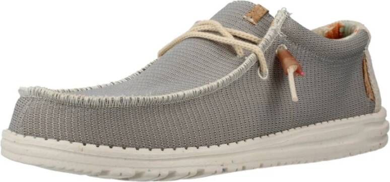 Hey Dude Laced Shoes Gray Heren