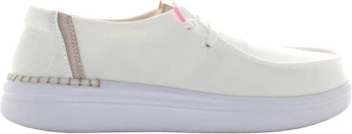 Hey Dude Lage damesschoenen White Dames