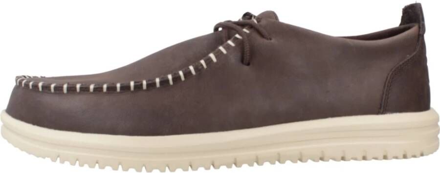 Hey Dude Leren Veterschoenen