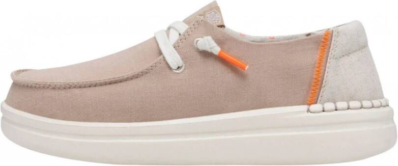 Hey Dude Chambray Rise Sneakers Beige Dames