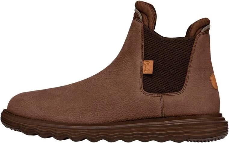 Hey Dude Premium Leren Laarzen Brown Heren