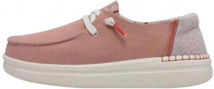 Hey Dude Rise Low-Top Mocassin Sneaker Pink Dames