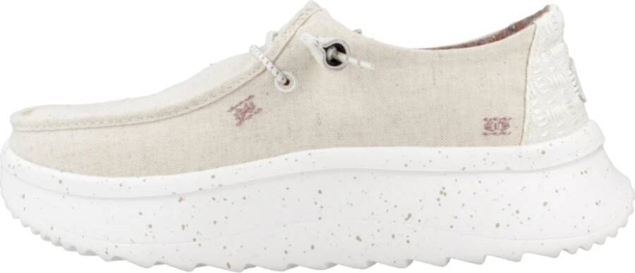 Hey Dude Platte Veterschoenen voor Dames Chambray Beige Dames - Foto 3