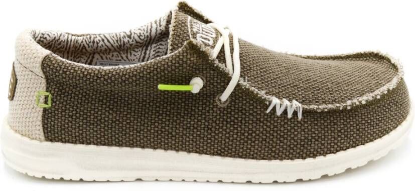 Hey Dude Stijlvolle Canvas Veterschoenen Gray Heren