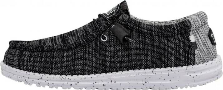 Hey Dude Stretch Mocassin Sneaker Lichtgewicht Comfort Black Heren